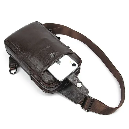 Сумка кожаная мужская Vintage 15х25х4 см sum0012324 - фото 4