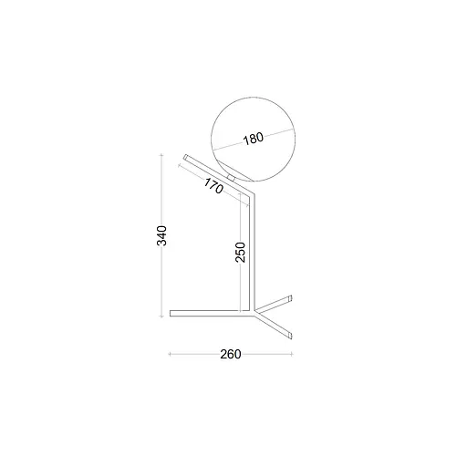 Настільна лампа BL 1302-1P BK - фото 2