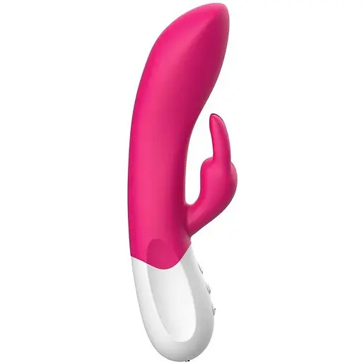 Вібратор-кролик Liebe Pleasure Toys Mighty Rechargeable Rabbit 21.5 см (рожевий)