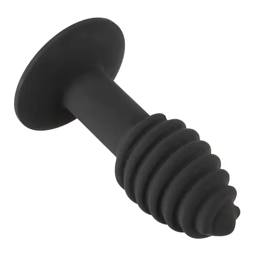 Анальна пробка з вібрацією Orion Black Velvets Twist plug 10.7 см (чорний) - фото 2
