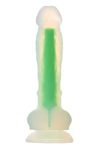 Фаллоимитатор Radiant Glow In The Dark Soft 17.5 см зеленый - фото 2