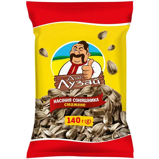 Насіння соняшника Дід Лузай смажене 140 г