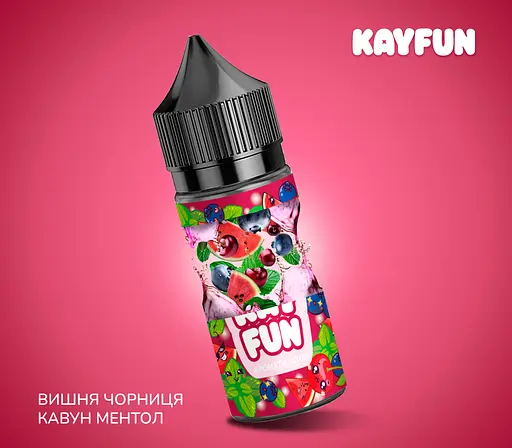 Набор компонентов для самозамеса солевой заправки Flavorlab Kayfun Вишня Черника Арбуз Ментол 30 мл, 0-50 мг (18728) - фото 2