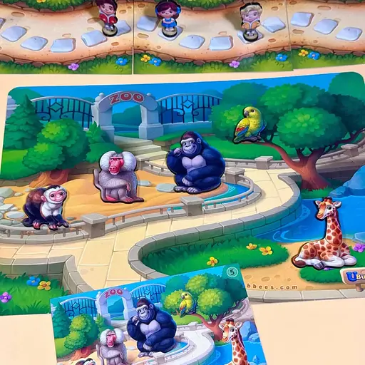 Деревянная настольная игра на развитие памяти "Зоопарк" Ubumblebees PSD301 - фото 2