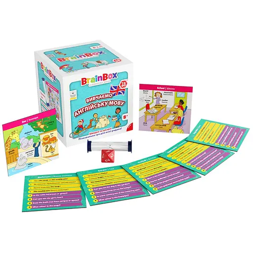 Карткова гра Brainbox "Вивчаємо англійську мову" Yago BZZBRLLE01UA 55 карток - фото 6