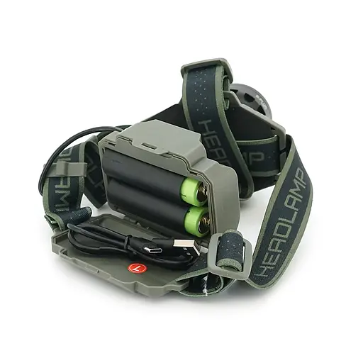 Налобний ліхтарик BP-8098TG, Zoom, 1 режим, корпус метал, водостійкий, живлення від 2*18650, індикація заряду, Type-C кабель, BOX - фото 4