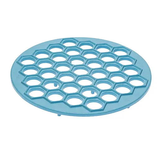 Пластикова пельменниця (форма для приготування пельменів) Ø26 см, Kitchette Блакитний 81735 - фото 4