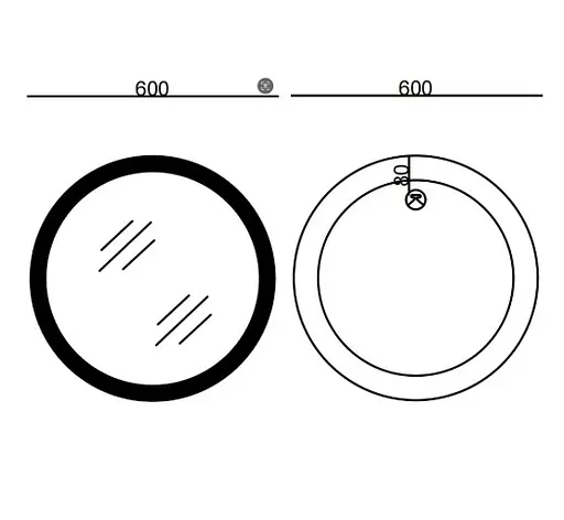 Зеркало Mixxus PLAIN MC11-60 с LED Touch, Anti-fog, димером, регулировкой яркости (MI6663) - фото 5