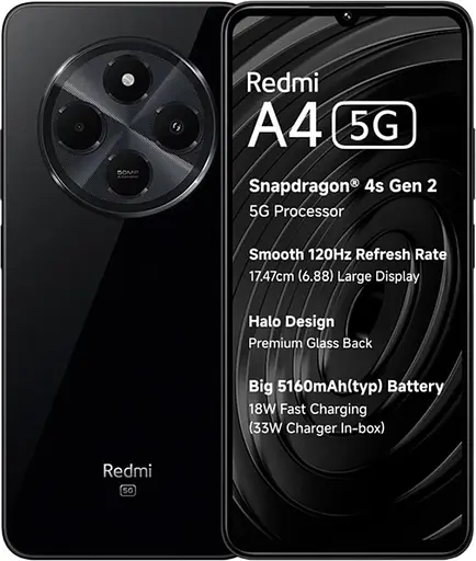 Смартфон Xiaomi Redmi A4 5G 4/128GB Starry Black Global Version