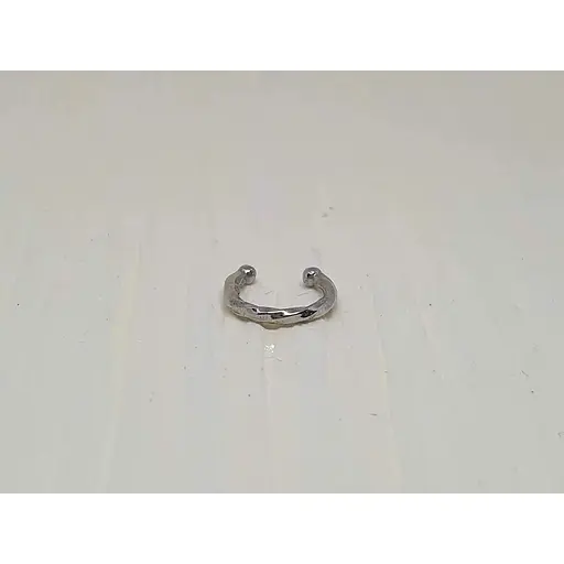 Серебряная серьга-кафф на хеликс.  9132473Р - фото 2