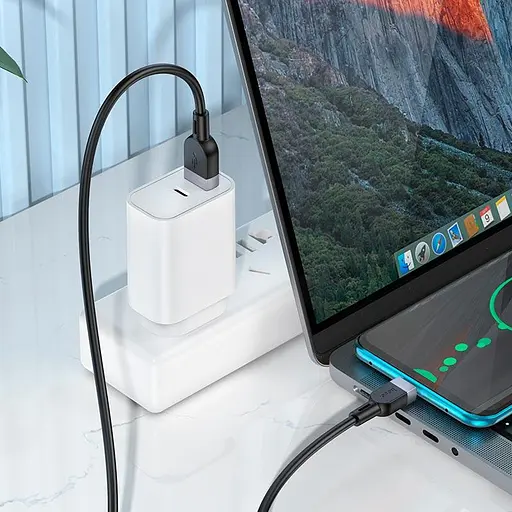 Кабель Hoco Type-C Energy silicone charging data cable X109 3 м 3A - фото 2