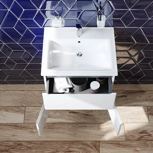 Тумба подвесная AM.PM X-Joy 55 см с умывальником M85-FHX0553-WC0553WG38 - фото 3