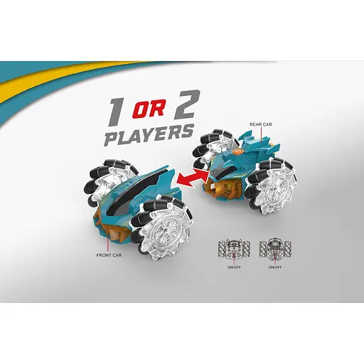 Машинка іграшкова Revolt на радіокеруванні 2в1 Split Racer з ефектами синя (TG1012 BLUE) - фото 5