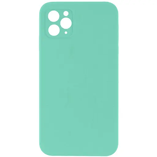 Чохол Epik Silicone Case Square Full Camera Protective AA NOLOGO для Apple iPhone 11 Pro Max 6.5 Бірюзовий/Turquoise - фото 1