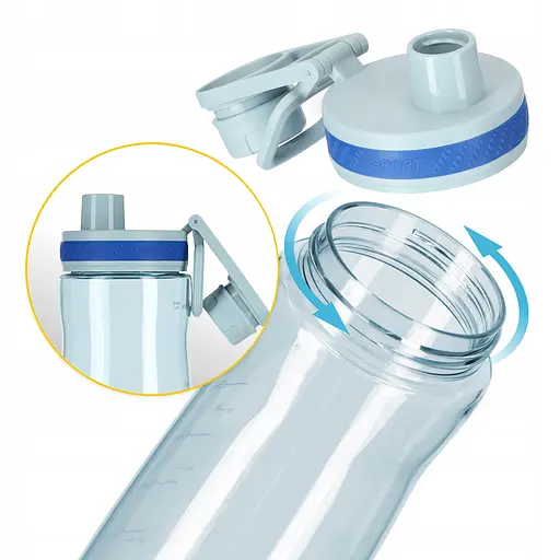 Пляшка для води 4FIZJO спортивна 850 мл Blue (P-5905973403795) - фото 5