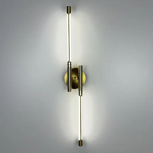 Світлодіодне латунне бра у металевому корпусі 62 см Арт. W 003/600 AB Line F - фото 3
