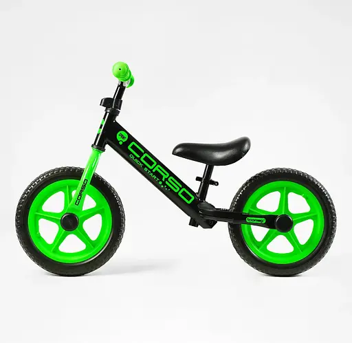 Беговел Corso Sprint JR-93618 стальная рама колеса 12" EVA (Пена) - фото 2