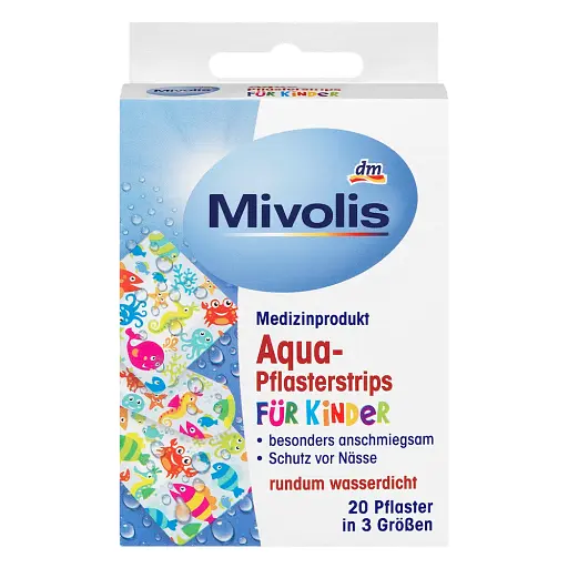 Пластырные полоски детские Mivolis 20 шт 