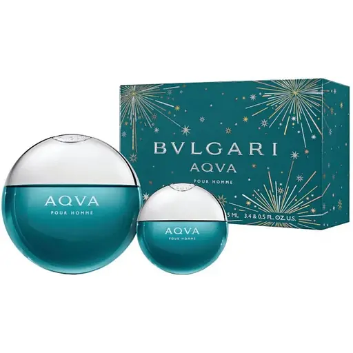 Набор Bvlgari Aqva Pour Homme 100 мл туалетная вода 15 мл туалетная вода - фото 1