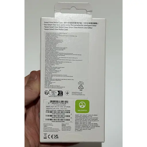 Оригінальний чохол-книжка Smart View Wallet Case для Galaxy S24 Plus White (S926) EF-ZS926CWEGWW - фото 3