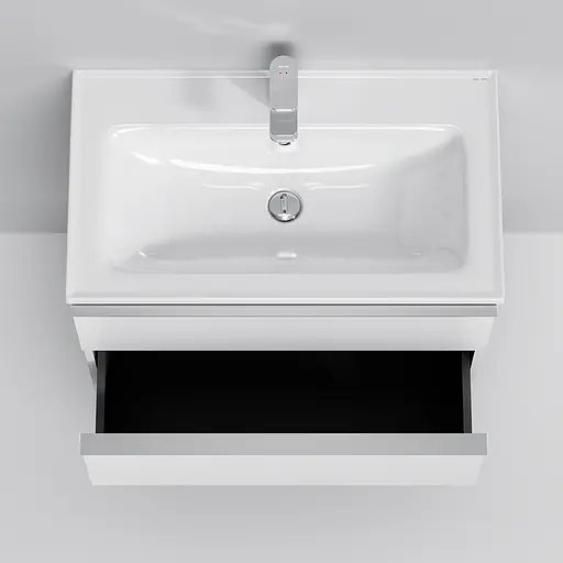 Тумба з умивальником AM.PM X-Joy S підвісна 80 см 2 ящики білий MTA-FHX0802WG-WCC0802WG Білий - фото 3