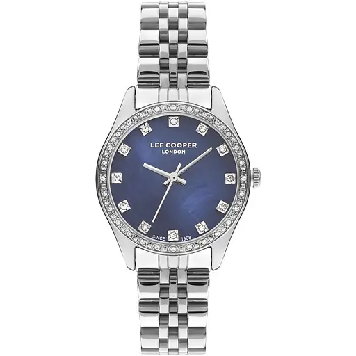 Наручний годинник жіночий Lee Cooper Santorini BlueMarine Сріблястий (3425)