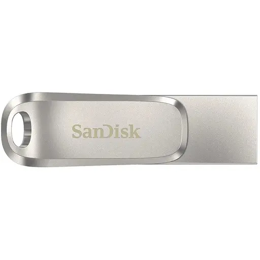 SanDisk Накопичувач 256GB USB 3.1 Type-A + Type-C Dual Drive Luxe Срібний