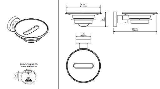 Мильниця Sonia TP Black 166268, Чорний - фото 3