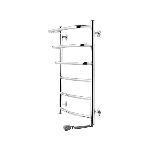 Полотенцесушитель электрический Kroner Каскад дуга ДKДER 800x500/6 ER CV026143, Хром, Правое - фото 2