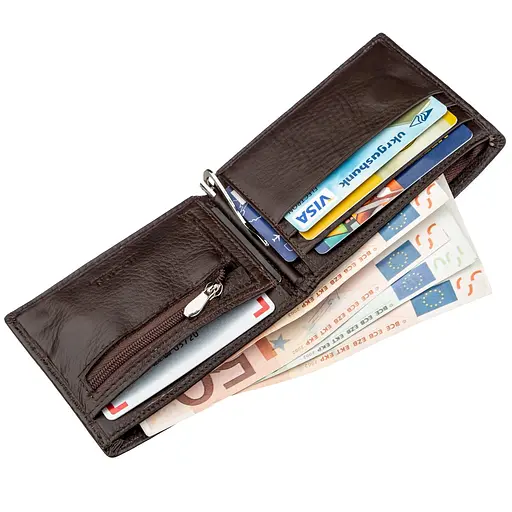 Чоловічий шкіряний гаманець Boston 11х9 см acs0015216 - фото 5