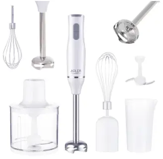 Погружной блендер , миксер, чоппер 3 в 1 Adler AD 4620 - набор - фото 6