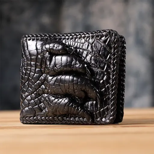 Портмоне Crocodile Leather 11.5х9.5 см acs0029619 - фото 8