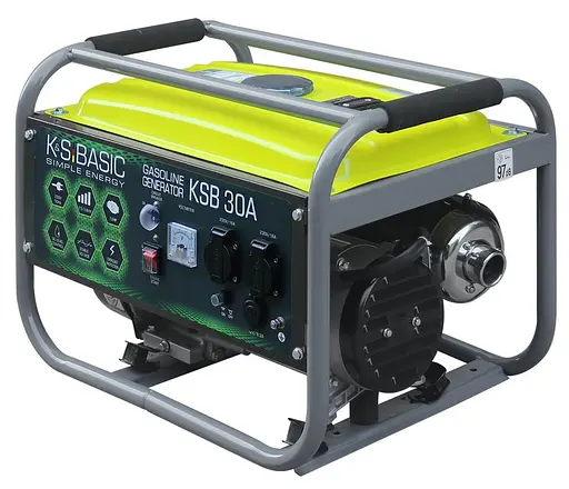 Генератор Синхронний KonnerSohnen BASIC KSB 30A, 230В, 2.8кВт, ручний стартер, 36.2кг / 2500 Вт / Бензин (KSB30A) - фото 2