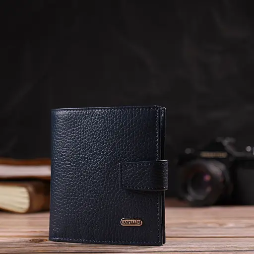 Мужской кожаный кошелек Canpellini 9.7х11х1 см acs0025710 - фото 6