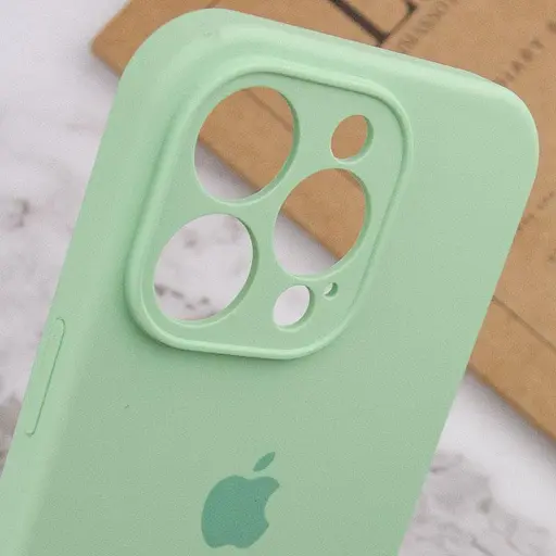 Чохол Epik Silicone Case Full Camera Protective AA для Apple iPhone 15 Pro Max 6.7 Зелений/Pistachio - фото 6