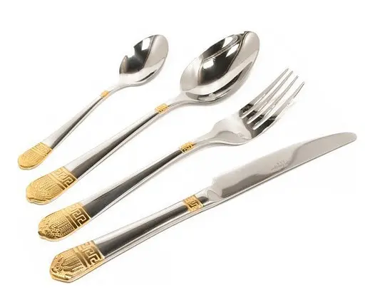 Набор столовых приборов Hoffburg HB-24000GS Charm на 6 персон 24 предмета - фото 3