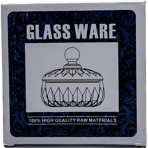 Конфета Yiwu из толстого стекла Plantica с крышкой 14 см HP-4-124 - фото 3