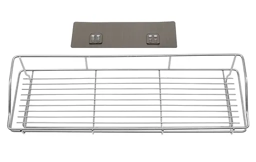 Полиця Fabrika Ola Нержавіюча сталь на самоклейній стрічці 40.4х13х10.5 см - фото 3