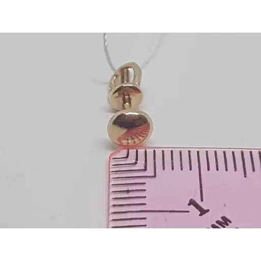 Золоті сережки-пуссети Родинні коштовності. 1720082 - фото 4