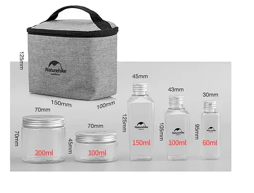 Похідний набір для спецій Naturehike BBQ (8 ємностей) - фото 2