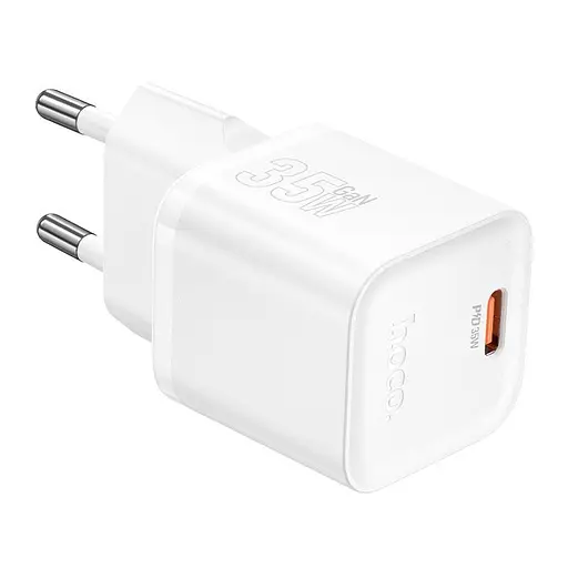 Адаптер сетевой HOCO Ingenious single port PD Charger N66 | 1Type-C, 35W/3A, PD/QC| - фото 1