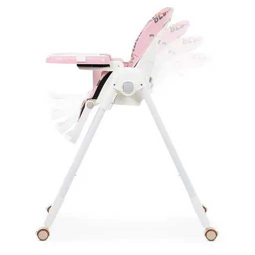 Стульчик для кормления M 5673-8 на колесах 5-точечный - фото 5