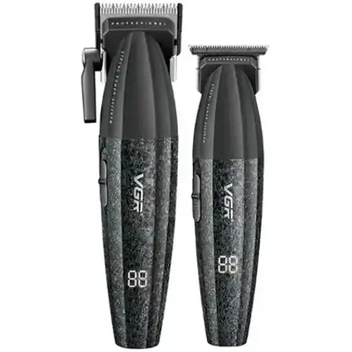 Професійний набір для стрижки волосся VGR V-640 Машинка та триммер з дисплеєм - фото 2