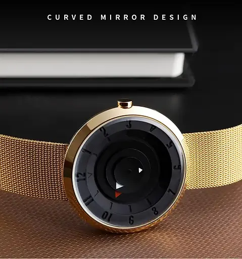 Классические часы Skmei 9174 золотистые - фото 4