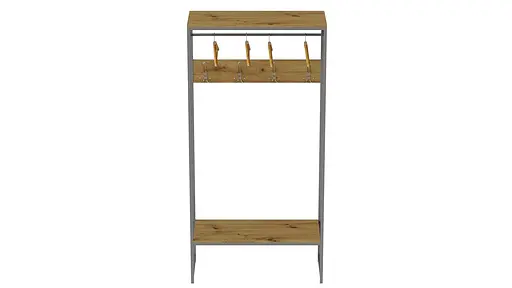 Вешалка напольная Ferrum-decor Трелис 14 180x90x38 серый ДСП Дуб Артизан 16мм (FRD-104357) - фото 3