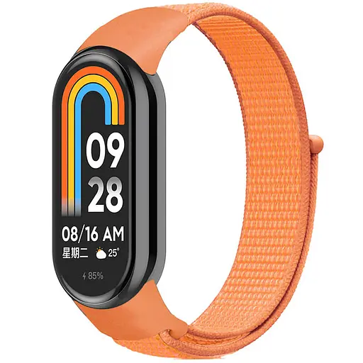 Ремешок Nylon New для Xiaomi Mi Band 8/9/10 Papaya