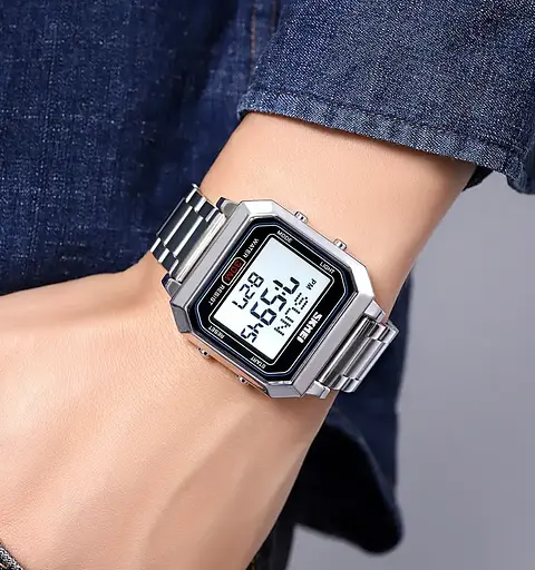 Часы мужские наручные спортивные Skmei 2149 (Серебристый) - фото 4