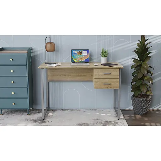 Компьютерный стол Ferrum-decor Таккота 75x100x70 серый ДСП Дуб Сонома 16мм (FRD-102331) - фото 7