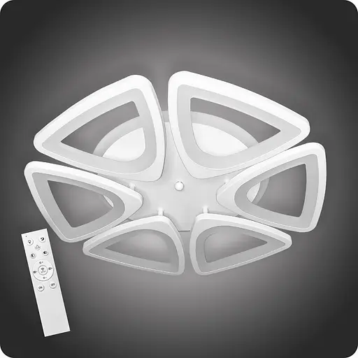 Люстра світлодіодна 517 Light 3color з пультом 120Вт Білий (01005) - фото 2