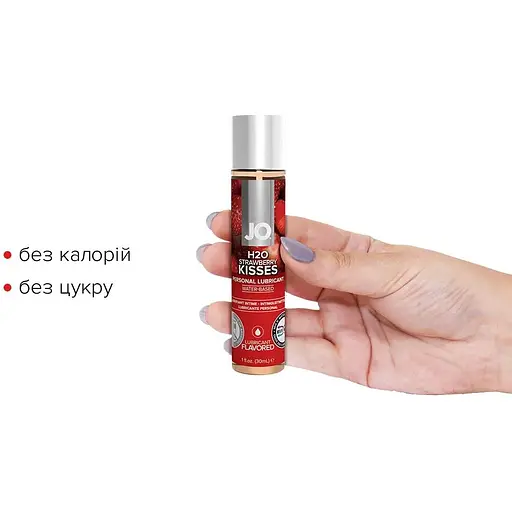 Змазка на водній основі System JO H2O - Strawberry Kiss (30 мл) - фото 2